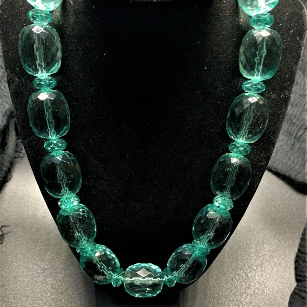 LARGE TRANSLUCENT PALE GREEN BEADS